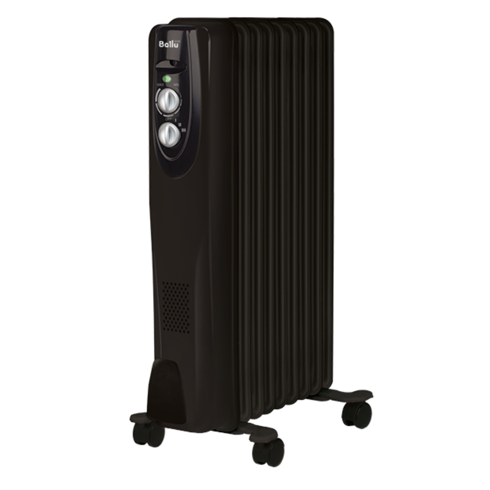 Масляный радиатор Ballu Classic black BOH/CL-09BRN 2000 (9 секций)
