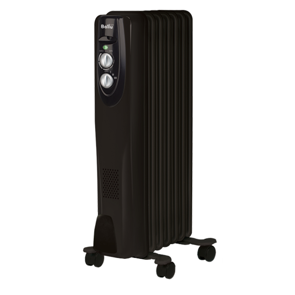 Масляный радиатор Ballu Classic black BOH/CL-07BRN 1500 (7 секций)
