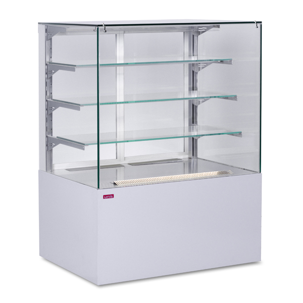 Витрина кондитерская охлаждаемая UNIS Cube II Transparent 1000 Pearl White
