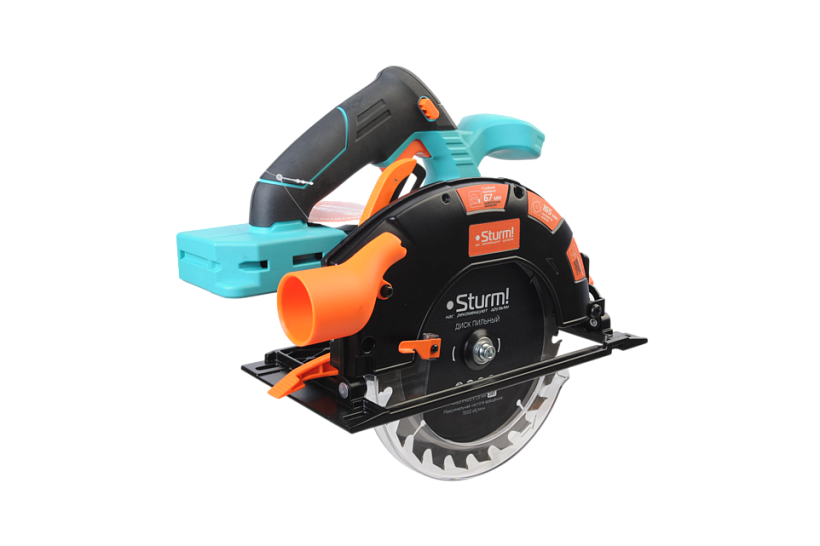 Пила циркулярная аккумуляторная STURM CCS1867BL (1BatterySystem18V, без АКБ и ЗУ)
